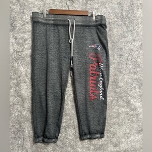 New England Patriots Pajama Pants Womens Large Gray Drawstring Soft Loungepants